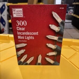 New Home Accents Holiday 300L Clear Incandescent Mini Lights NEW
